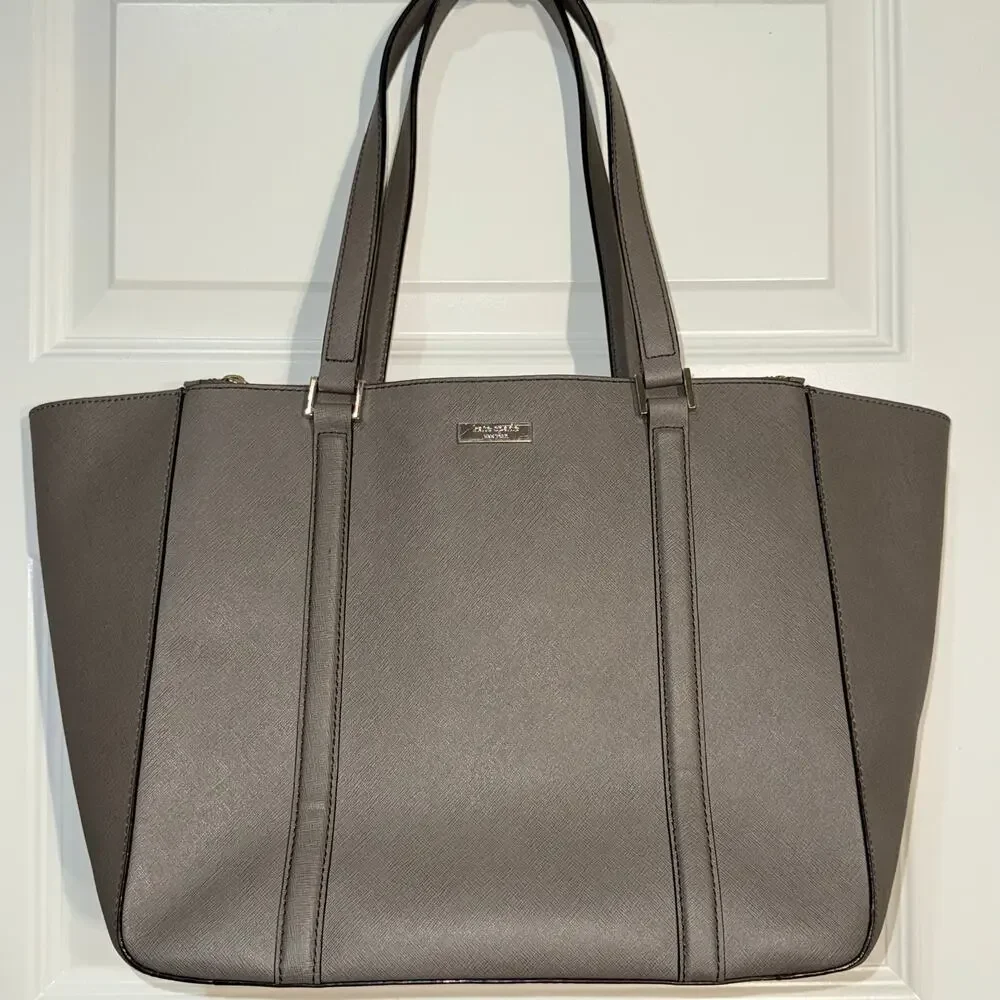 Kate Spade New York Newbury Lane Briar Saffiano Leather Tote in Warm Taupe